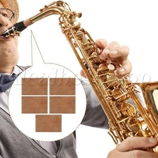 5 x Saxophone Neck Pads Cork Sheet for Alto Soprano Tenor 2.44" x 1.61"