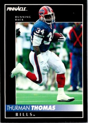 1992 Pinnacle #22 Thurman Thomas Buffalo Bills NFL Football Card HOF