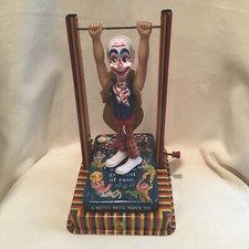 VINTAGE MATTEL TIN MUSIC MAKER CLOWN TOY VERY NICE GRAPHICS