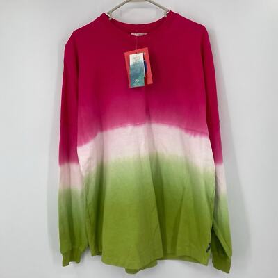 Harding Bison Searcy Ombre Pink Green Spirit Jersey Women s Large NEW 