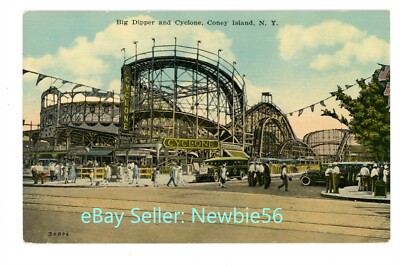 Coney Island Brooklyn NYC NY -BIG DIPPER CYCLONE ROLLERCOASTER