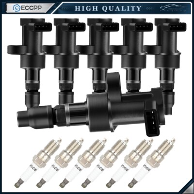 6 For Jaguar S-Type 3.0L V6 X-Type 2.5L V6 Ignition Coil Spark Plugs 03 04 05