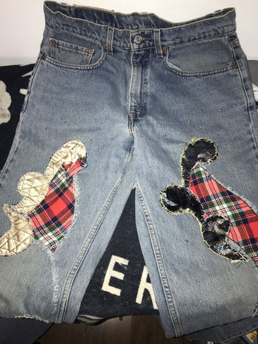 Argyle Custom Patchwork Jeans | eBay