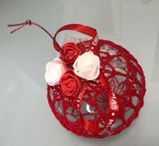 PALLE DI NATALE A MANO UNCINETTO ADDOBBI DECORAZIONI NATALIZIE