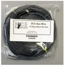 NCE MBWB50 DCC Main Bus Wire 14 Awg ~ 50 Ft ~ Black ~ 5240280 ~ NEW