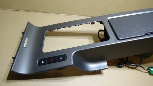 2010-2014 Ford Mustang GT Center Console Gear Shifter Trim Cup Holder Gray - Picture 3 of 11