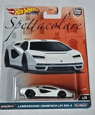 Hot Wheels Lamborghini Countach LPI 800-4 Bianco Auto Cultura Spettacolare 4/5 C