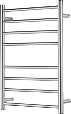 Towel Warmer Polished Chrome for Bathroom Wall Mounted Drying Rack Plug-In Elect