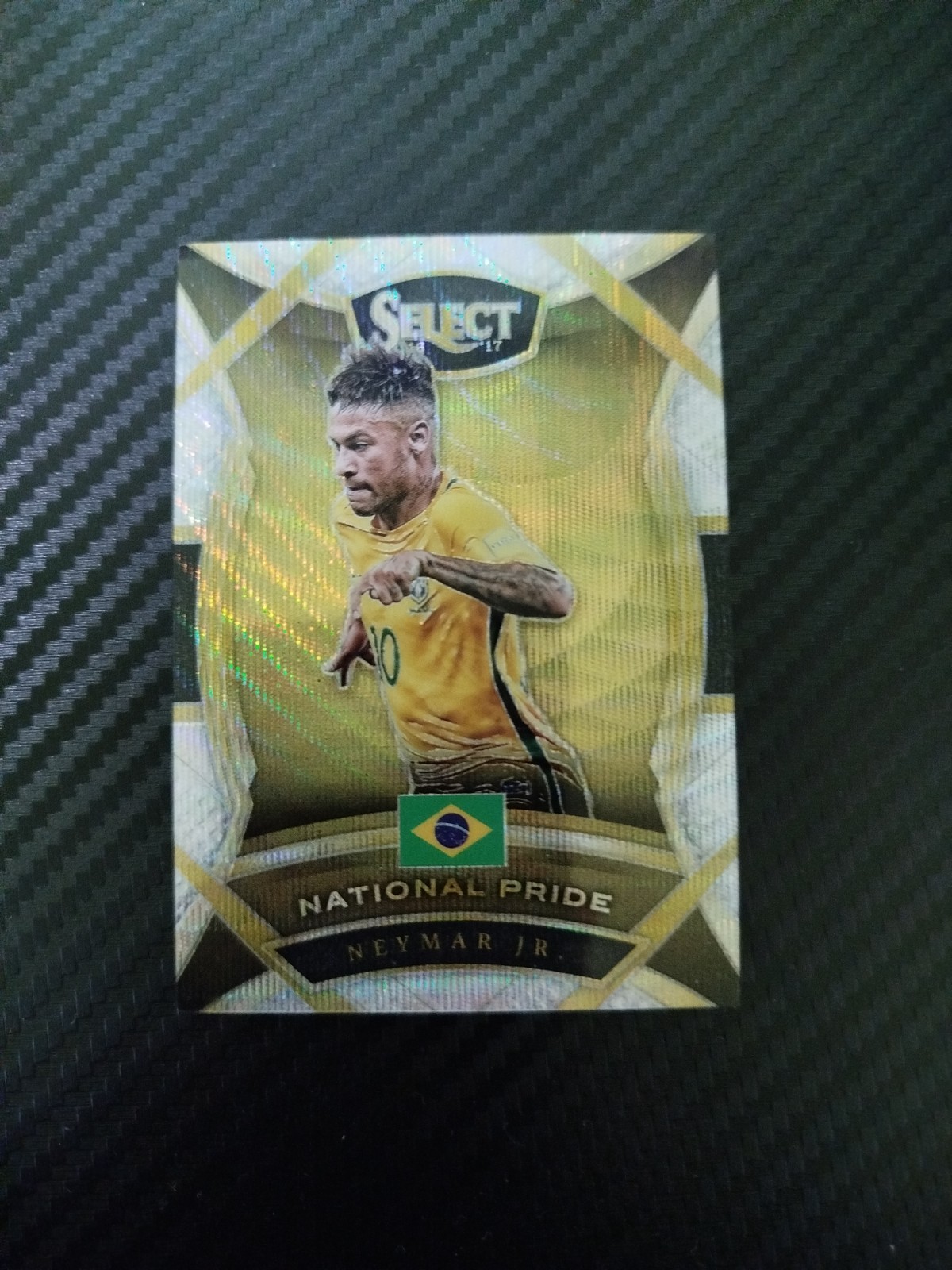 Neymar JR. SELECT 2016/17 National Pride, PANINI, size: 6x9, shiny-holo card