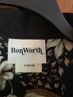 Vintage BonWorth Floral Nature Print Open Front Jacket Sz Med Petite — photo 3