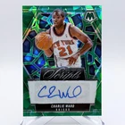 2024-25 Mosaic Charlie Ward Scripts Auto Green Ice Prizm #MS-CWN Knicks