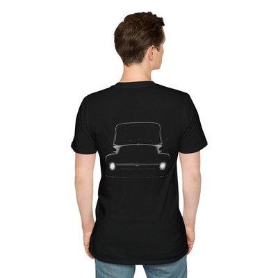 1956 Ford F100 Truck T-Shirt Front View Silhouette Tee Classic Hot Rod Pickup