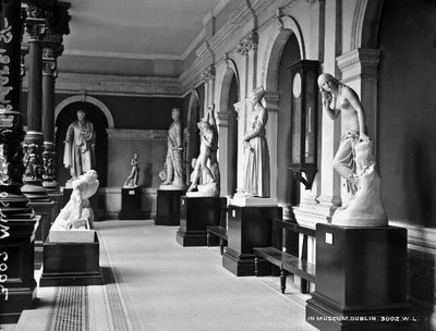 National Museum, Interior, Dublin City, Co. Dublin c1900 Ireland OLD PHOTO
