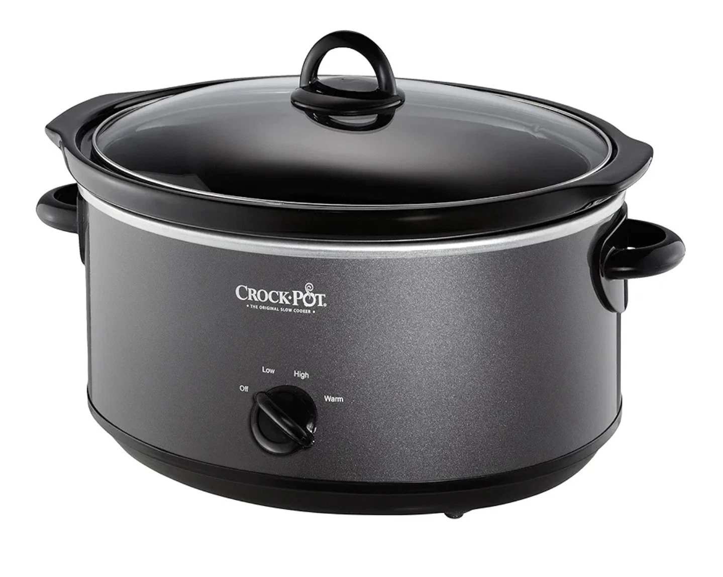 Crockpot SCV700-CH-BR Slow Cooker 7 quarts Charcoal 7 Quarts,