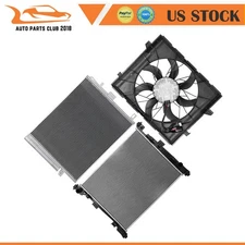 Radiator Condenser Cooling Fan Kit Fit for 16 2017 2018 2019 2020 Dodge Durango