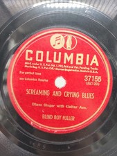 BLIND BOY FULLER - SHE'S A TRUCKIN' LITTLE BABY / SCREAMING AND CRYING BLUES 78