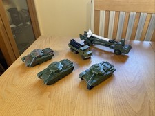 Playworn Dinky military joblot Centurion tanks Missile Launchers