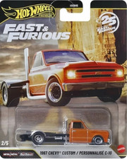 Hot Wheels PREMIUM 1967 CHEVROLET CHEVY CUSTOM C-10 FAST & FURIOUS 25 ANNI