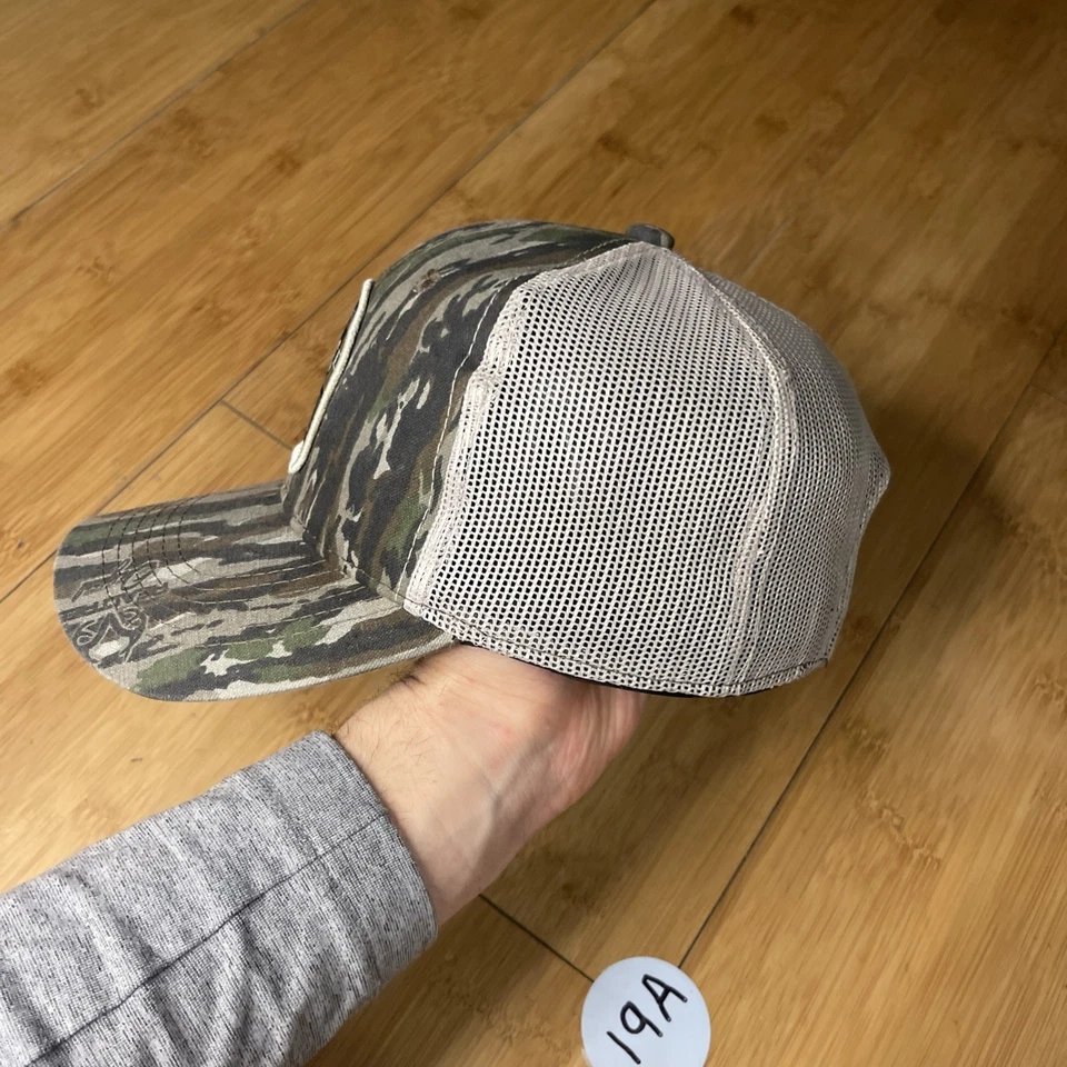 OC Tractor Supply TSC Trebark Rayas Retro Camuflaje Malla Snapback Sombrero Gorra Granja Usado en Excelente Condición Foto 3 de 4