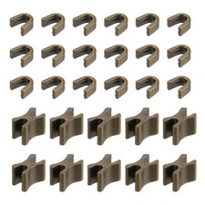 30Set Zipper Slider Retainer, Top Stoppers Bottom Stops, Ancient Color