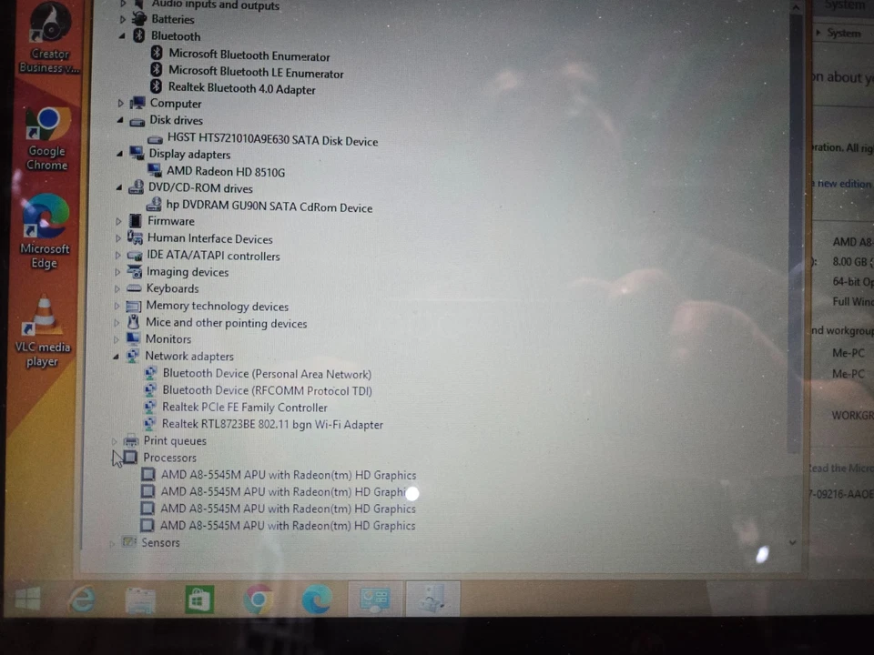 Portátil HP Beats 15 Pantalla Táctil 15.6" AMD A8-5545M Quad 8GB 1TB Win8.1 DVD Cam BT Foto 4 de 4