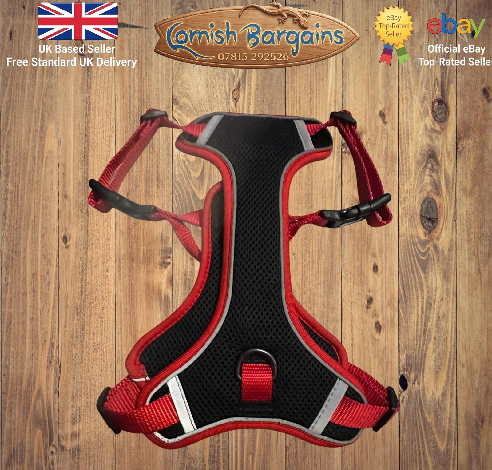 Pets at Home Padded Dog Harness Red Size Medium BNWT