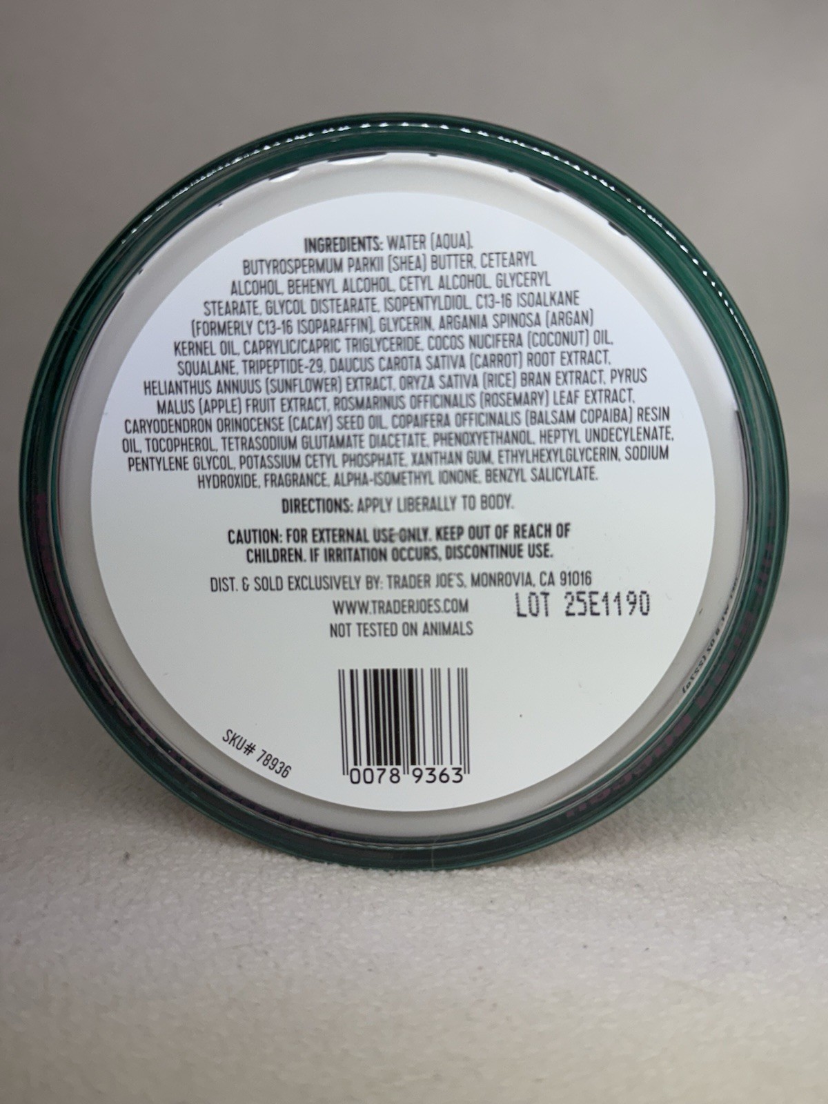 Trader Joe’s Cacay Oil Body Butter Moisturizer Pink Dragonfruit Jasmine Vegan