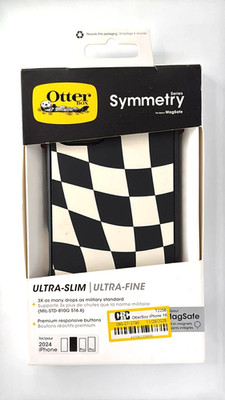 OtterBox - Case FOR iPhone 16 Plus   Wavy Charcoal Black - A16