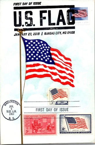 Dr Jim Stamps Maximum Card 200Th Anniversary 3C American Flag 4C 5C Combo Fdc