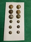 Very  Rare Lot Of  1880s Sons of  Veterans  Buttons   6 coat and 6 cuff