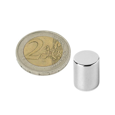 Neodym Scheibenmagnet 8x10mm N42 hohe Haftkraft Supermagnet Ni-Cu-Ni Industrie
