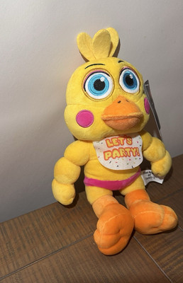 Five Nights at Freddy's Chica Let's Party Yellow Plush Doll w/ Tags 2025 6-14in