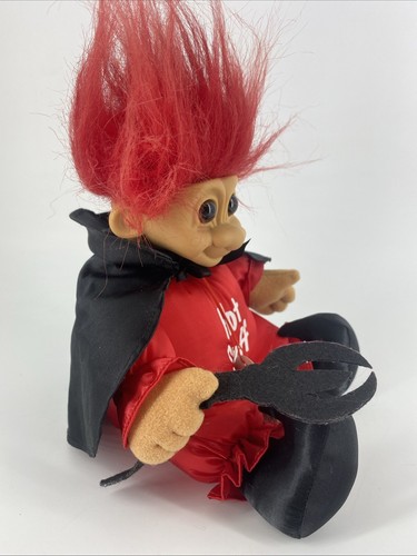 Vintage 1990’s 5” Valentine Devil Russ Berrie Soft Body Troll new With Tag - Picture 4 of 6