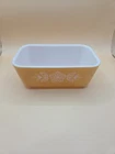 Pyrex Vintage Golden Butterfly 0502 1 1/2 Pint Refrigerator Dish No Lid