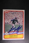 NFL HOFer FRANK GIFFORD (1930-2015) (GIANTS) AUTOGRAPH TRADING CARD~