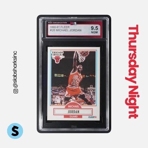 1990 FLEER #26 MICHAEL JORDAN KSA 9.5