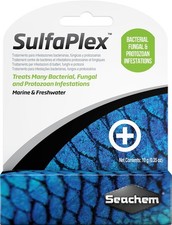 Seachem SulfaPlex Treats Marine and Freshwater Aquariums 10g (0.35 oz)