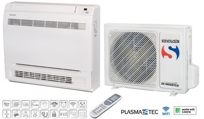 Sinclair Truhengerät Konsolenklimagerät Split Klimaanlage 5,2 kW A++/A+ WiFi R32
