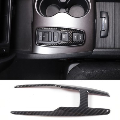 Carbon Fiber Central Control Gear Button Frame Interior For Honda Pilot 2015-22
