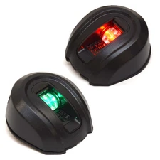 Attwood Boat Navigation Lights NV5012PB-1 | Vertical Mount (Set of 2)
