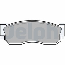 DELPHI LP261 Brake Pad Set, disc brake for NISSAN,SUBARU
