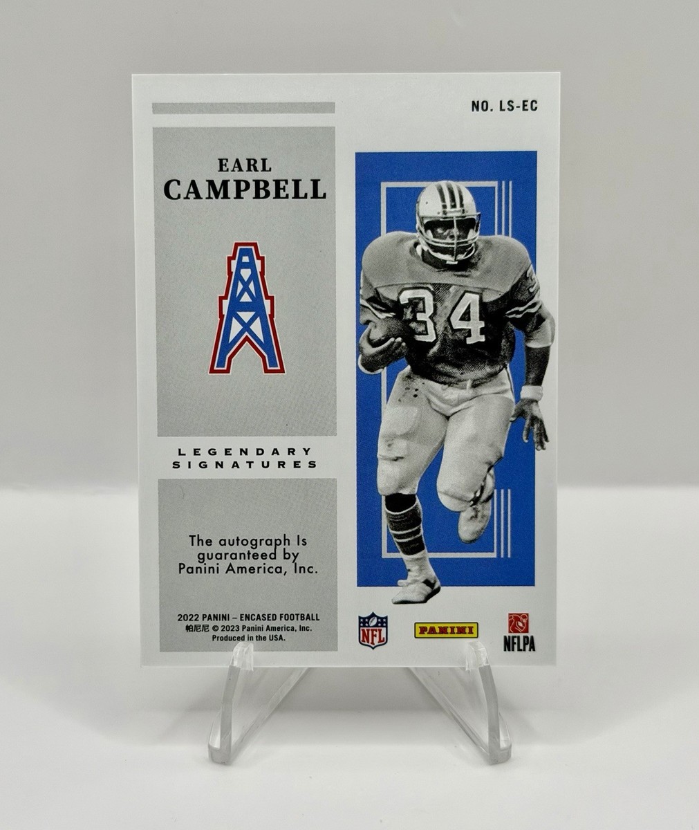 レアインディソウル Earl Campbell - Unlimited 2022 Panini Encased EARL CAMPBELL Gold ON CARD AUTO Legendary
