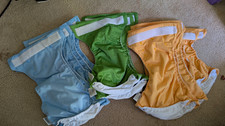 bumGenius Cloth Diaper Cover Lot of 14 Blue Green Yellow Hook Loop Closures