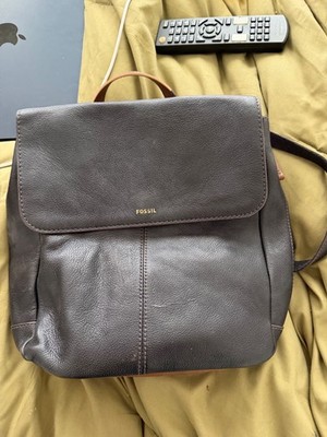 Fossil Claire Black Leather Backpack Purse Bag | eBay display picture 2