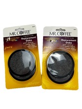 Mr. Coffee Water Filtration Replacement Disks - 2 Packs 4 Filters Total Sealed