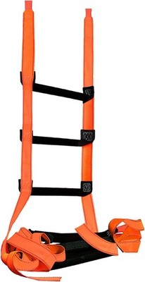 Fire Escape Ladder, 10 Feet Portable Safety Rope Ladder with 2 Hooks for 2-3 Sto
