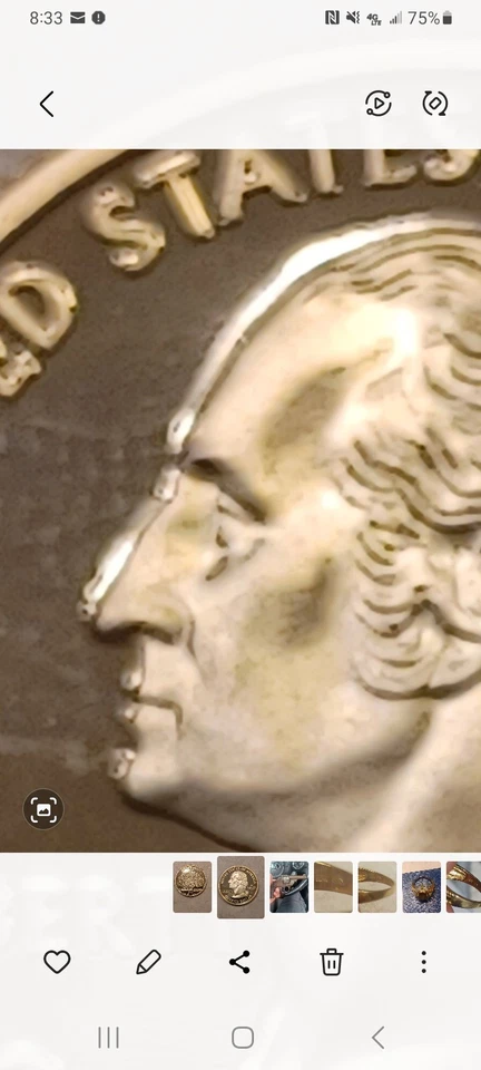 Error-1999-S- Connecticut State Quarter Uncirculated -Proof- Double Die - Image 4 of 4