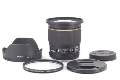 SIGMA AF 20mm F/1.8 EX DG ASPHERICAL Lens For Canon EF mount with Hood