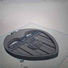 19 Inch CUSTOM ORDER Valencia FC 3D Logo Memorabilia Man Cave