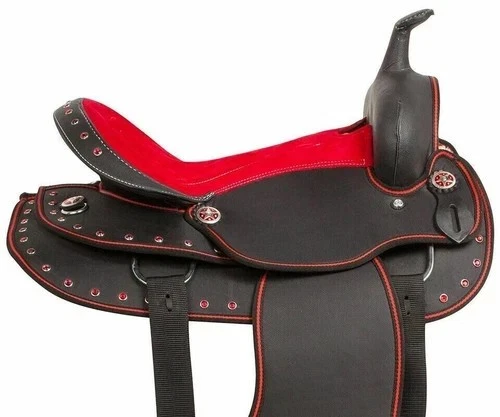 Set de sellerie western en cuir pour tonneau de cheval, 25 cm